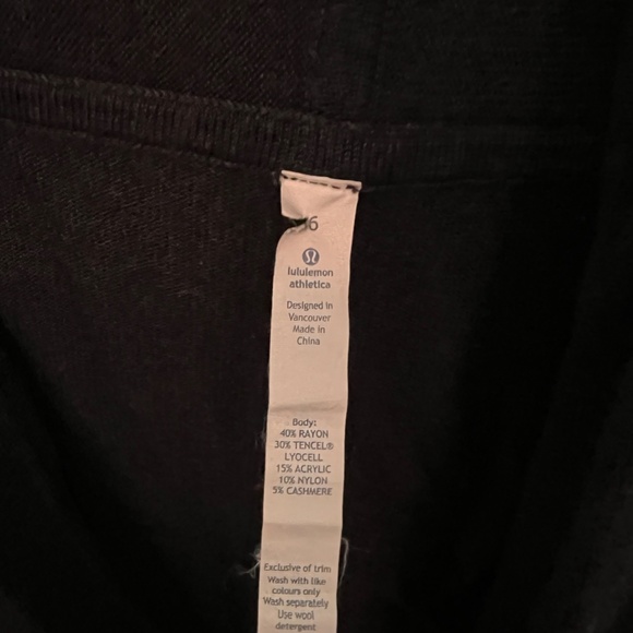 Lululemon Cowl Neck Scoop Sweater Wrap 6 - Picture 2 of 3